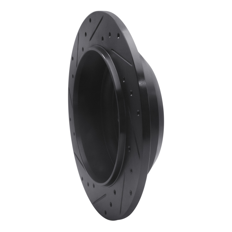 Jeep Wrangler Brake Rotor (1) - Rear Right - R1 Concepts - Drilled & Slotted - Black - `18-`25